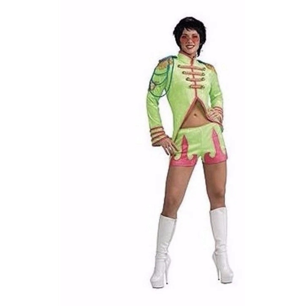 LIVERPOOL LUV GROOVY 70'S RETRO ADULT HALLOWEEN COSTUME WOMEN'S SIZE STANDARD H3